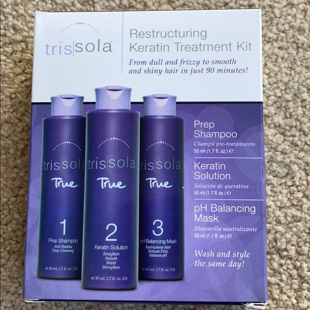 Trissola Keratin Treatment Kit. NIB